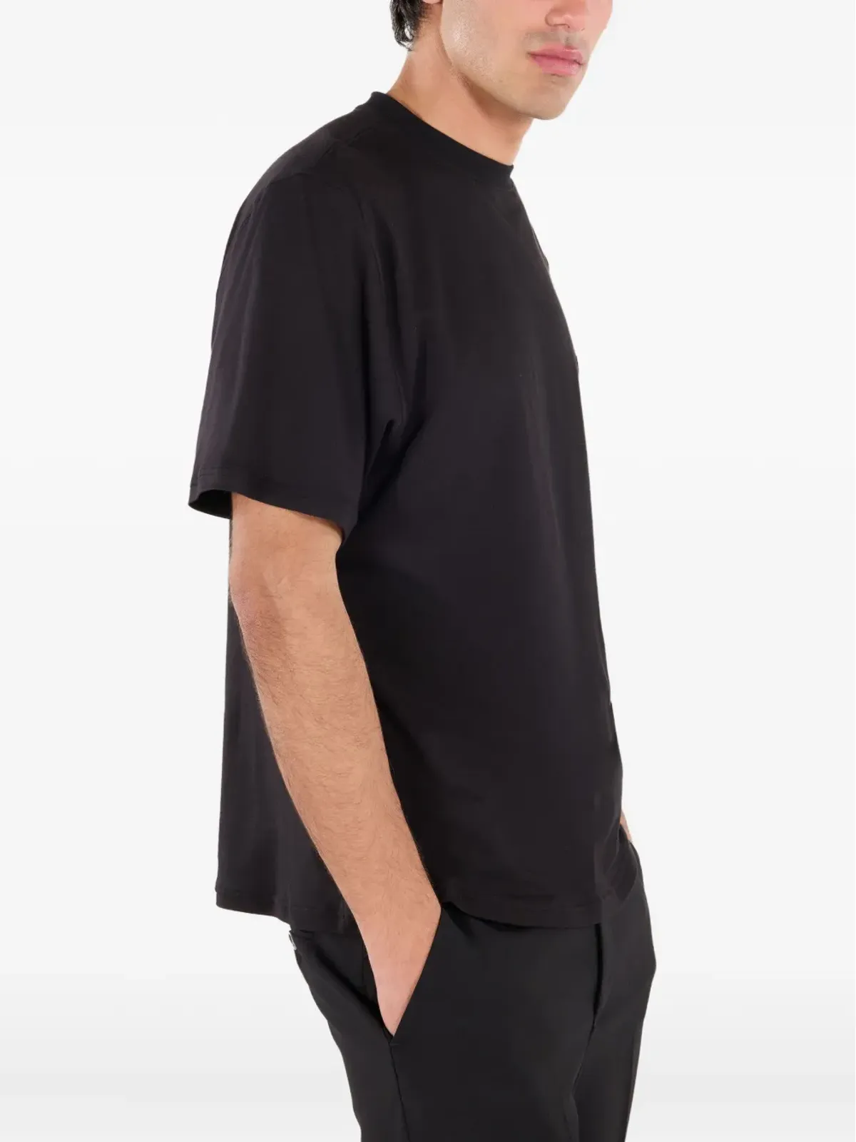 Roberto Cavalli ロゴパッチ Tシャツ ブラック - 画像5