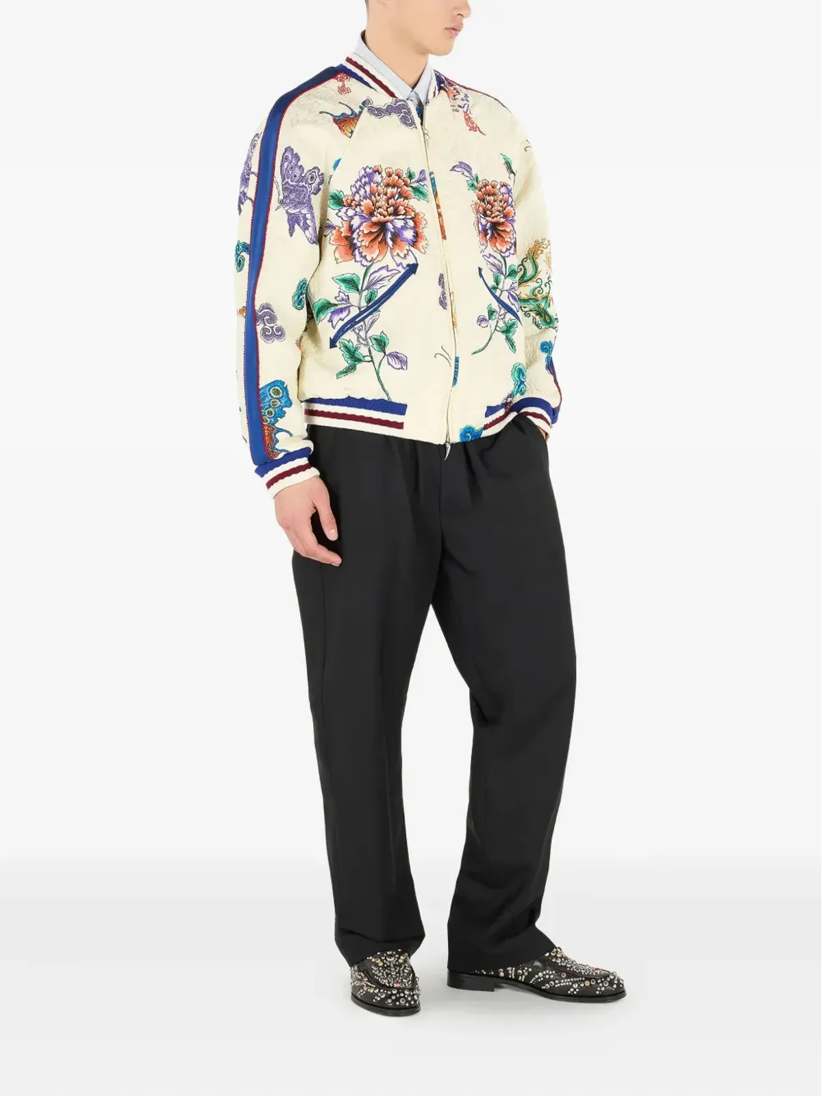 Roberto Cavalli キルテッド ボンバージャケット - 画像3