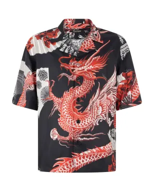 Roberto Cavalli ドラゴンプリント シルクシャツ - サムネイル1
