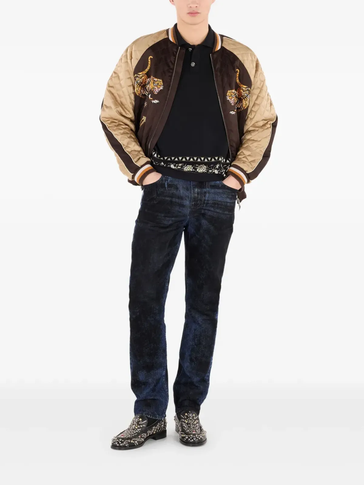Roberto Cavalli ジャカード柄ポロシャツ - 画像2