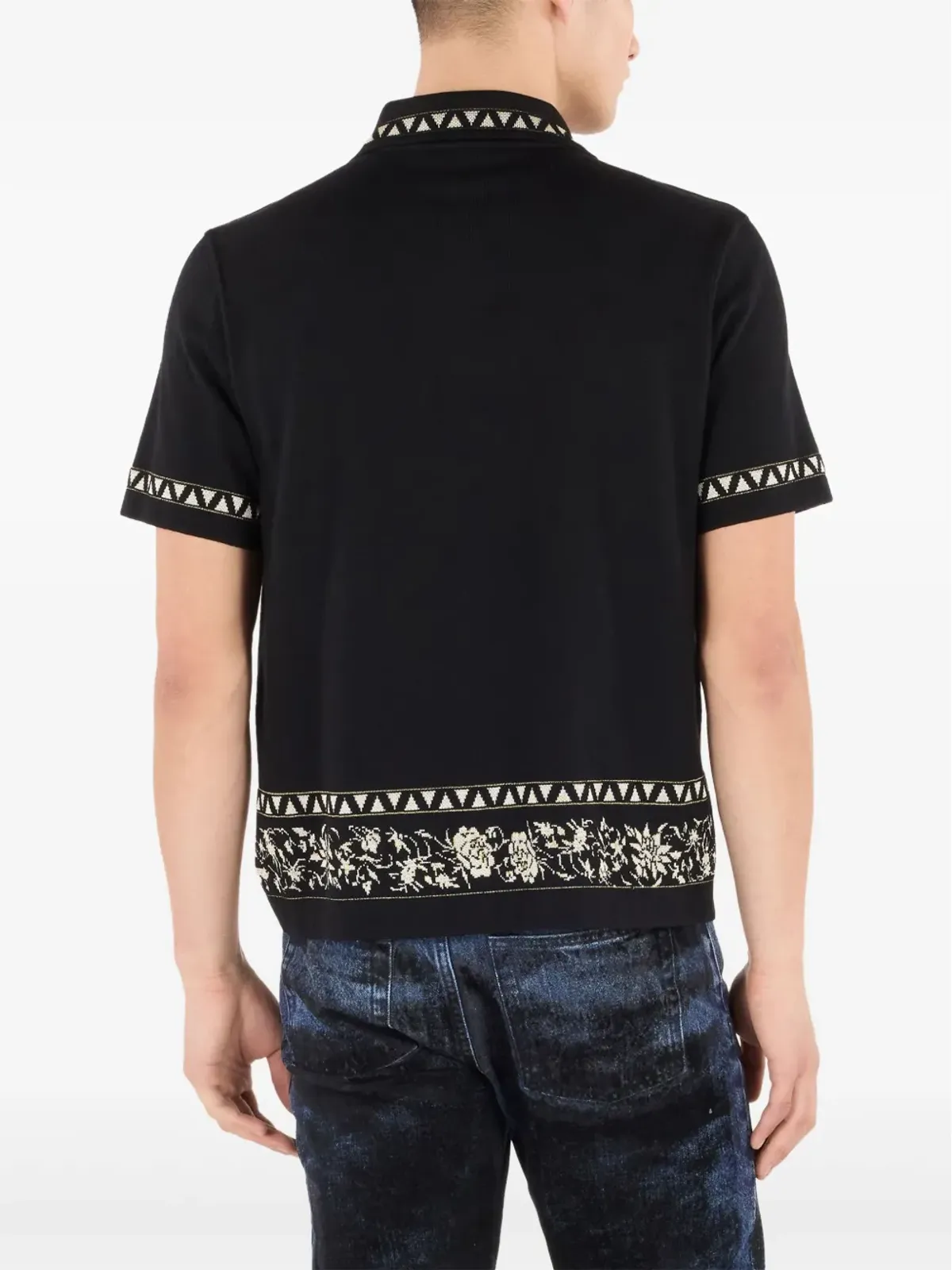 Roberto Cavalli ジャカード柄ポロシャツ - 画像4
