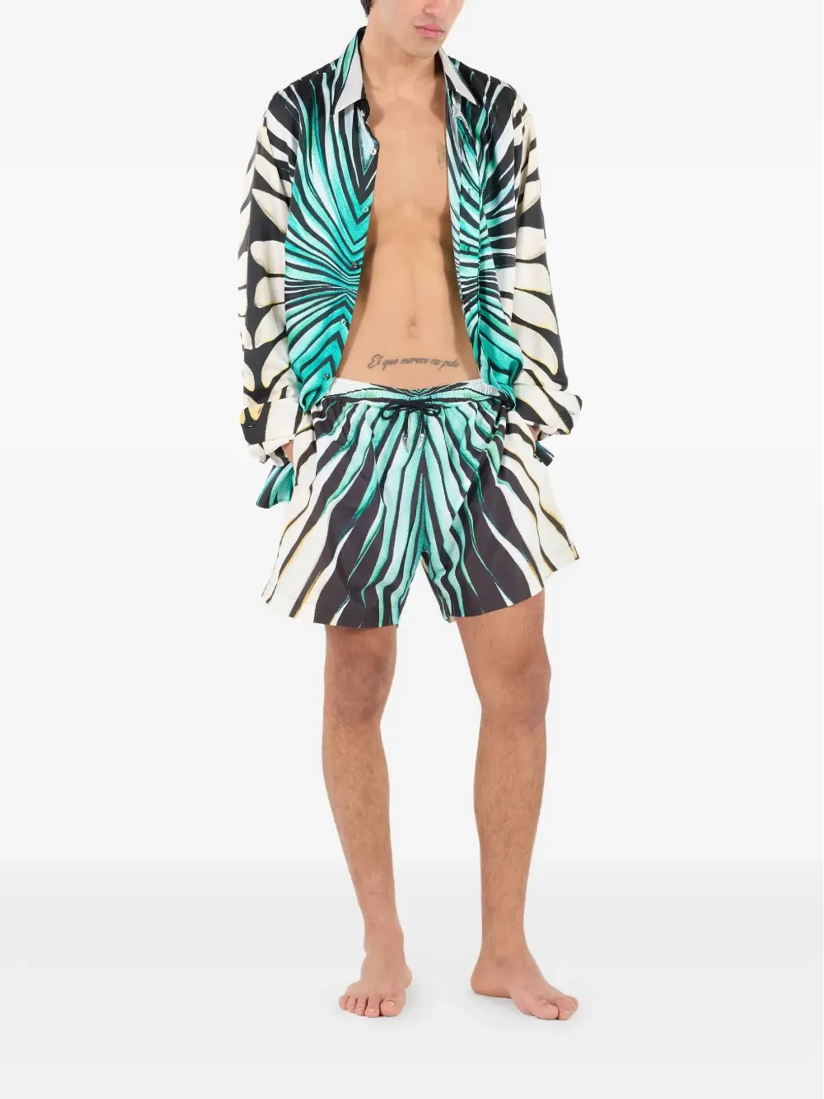 Roberto Cavalli プリントボタンアップシャツ - 画像2