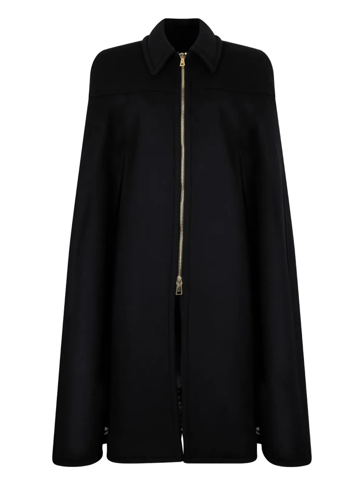 Roberto Cavalli ジップフロント ショルダーパッド付きケープ - 画像1