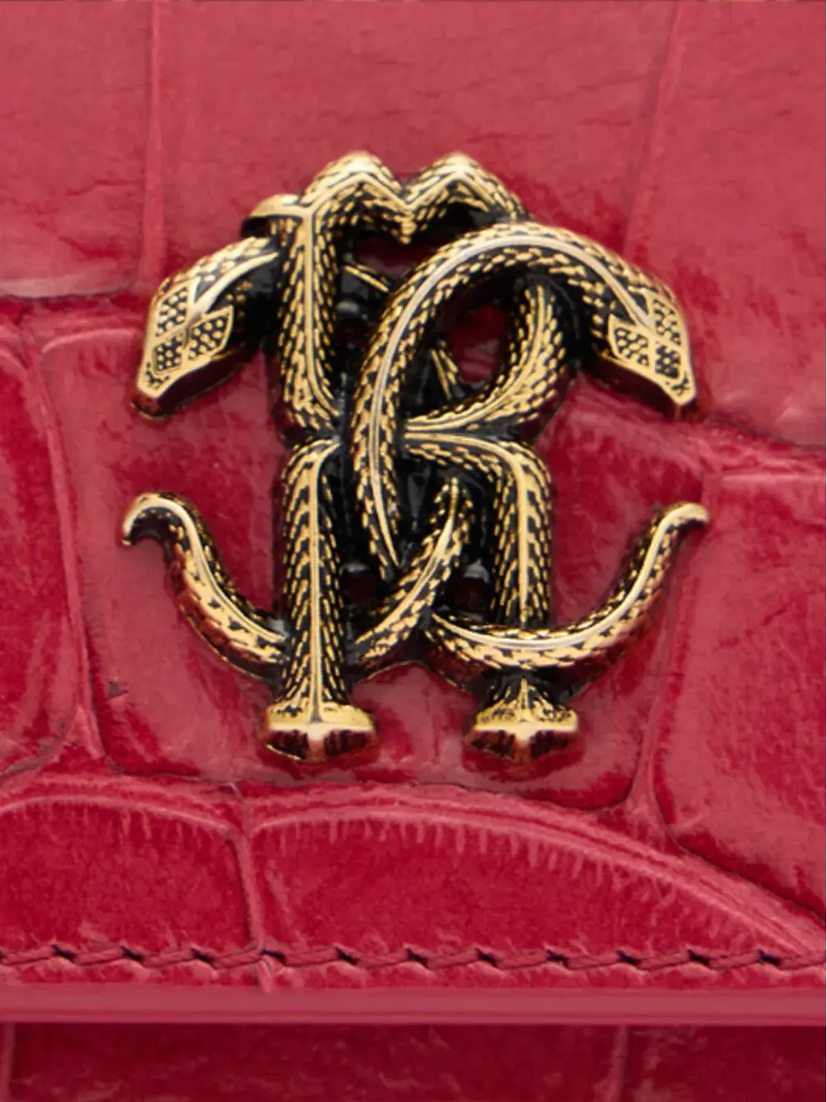 Roberto Cavalli クロコダイルエフェクト 財布 - 画像4
