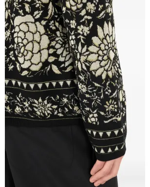 Roberto Cavalli 花柄ウールセーター - サムネイル5