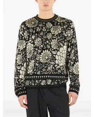 Roberto Cavalli 花柄ウールセーター - サムネイル3