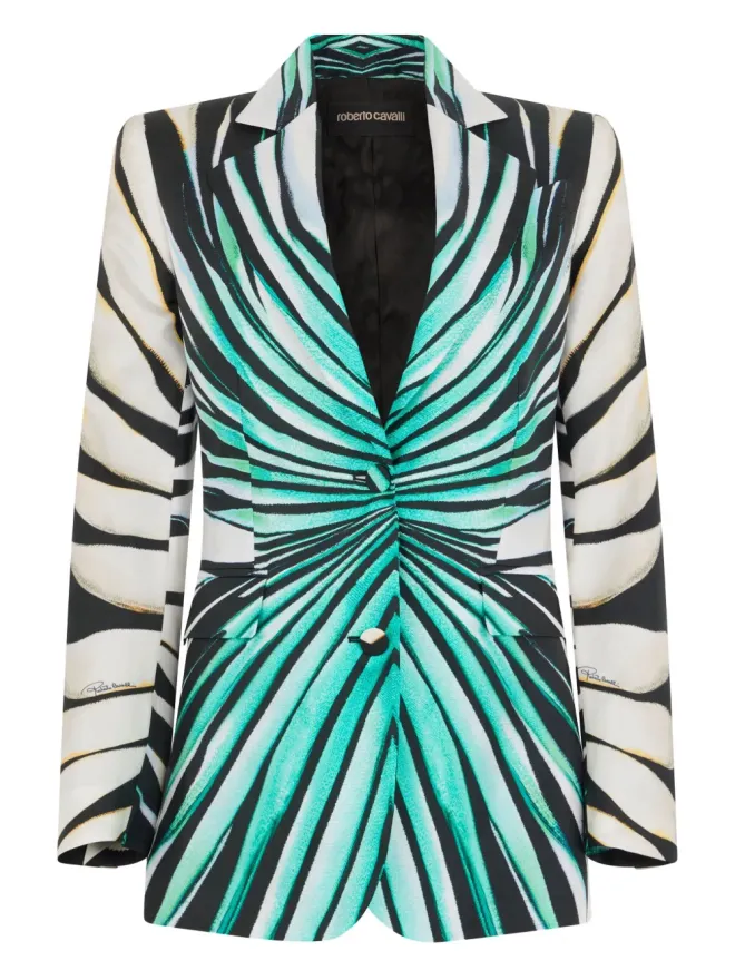 Roberto Cavalli Roberto Cavalli プリントブレザーの商品画像