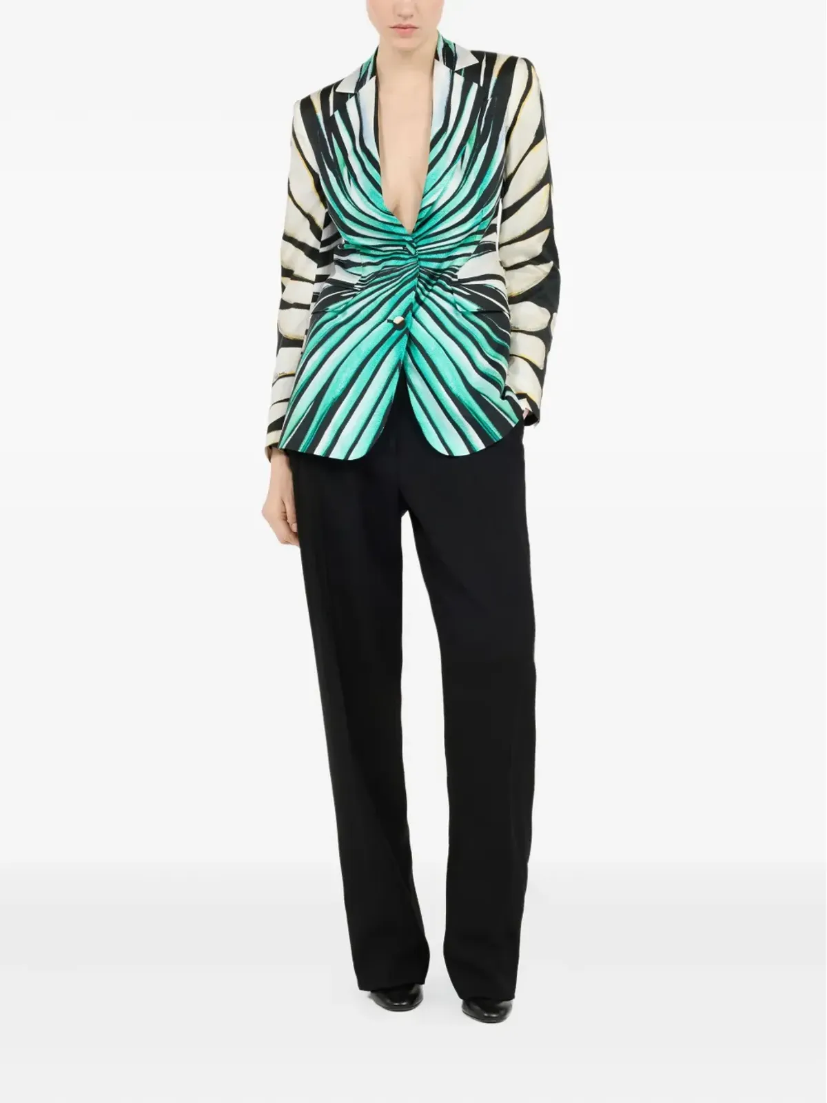 Roberto Cavalli プリントブレザー - 画像2