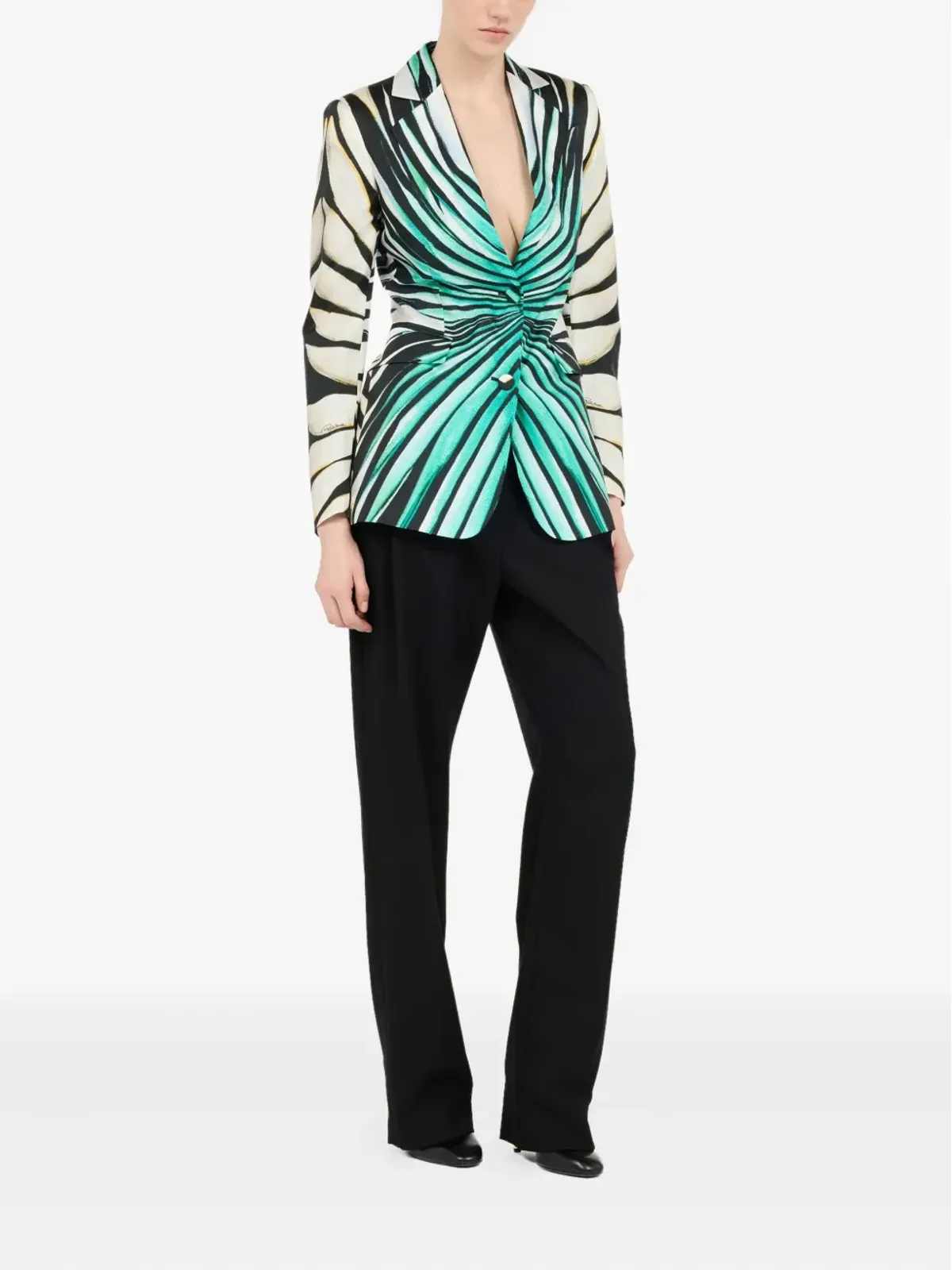 Roberto Cavalli プリントブレザー - 画像3