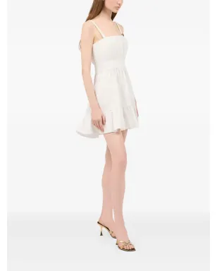 Roberto Cavalli モノグラムプレート ティアード ドレス - White - サムネイル3