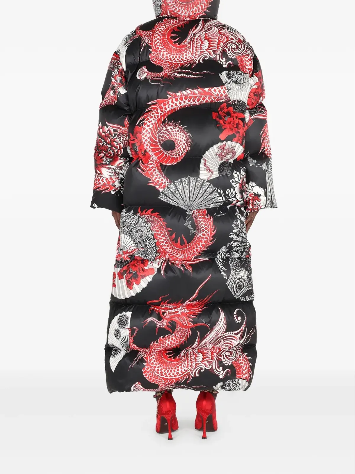 Roberto Cavalli ドラゴンプリント オーバーサイズ コート - 画像4