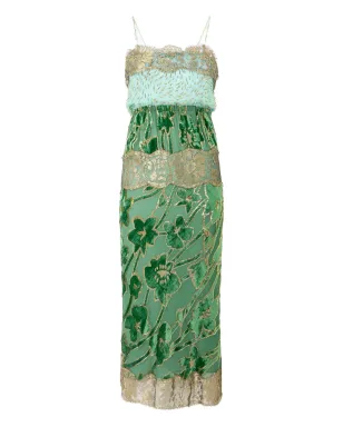Roberto Cavalli 花柄レース ミディドレス - サムネイル1