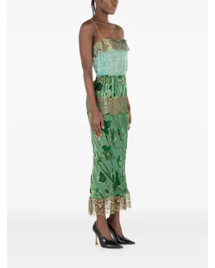 Roberto Cavalli 花柄レース ミディドレス - サムネイル3