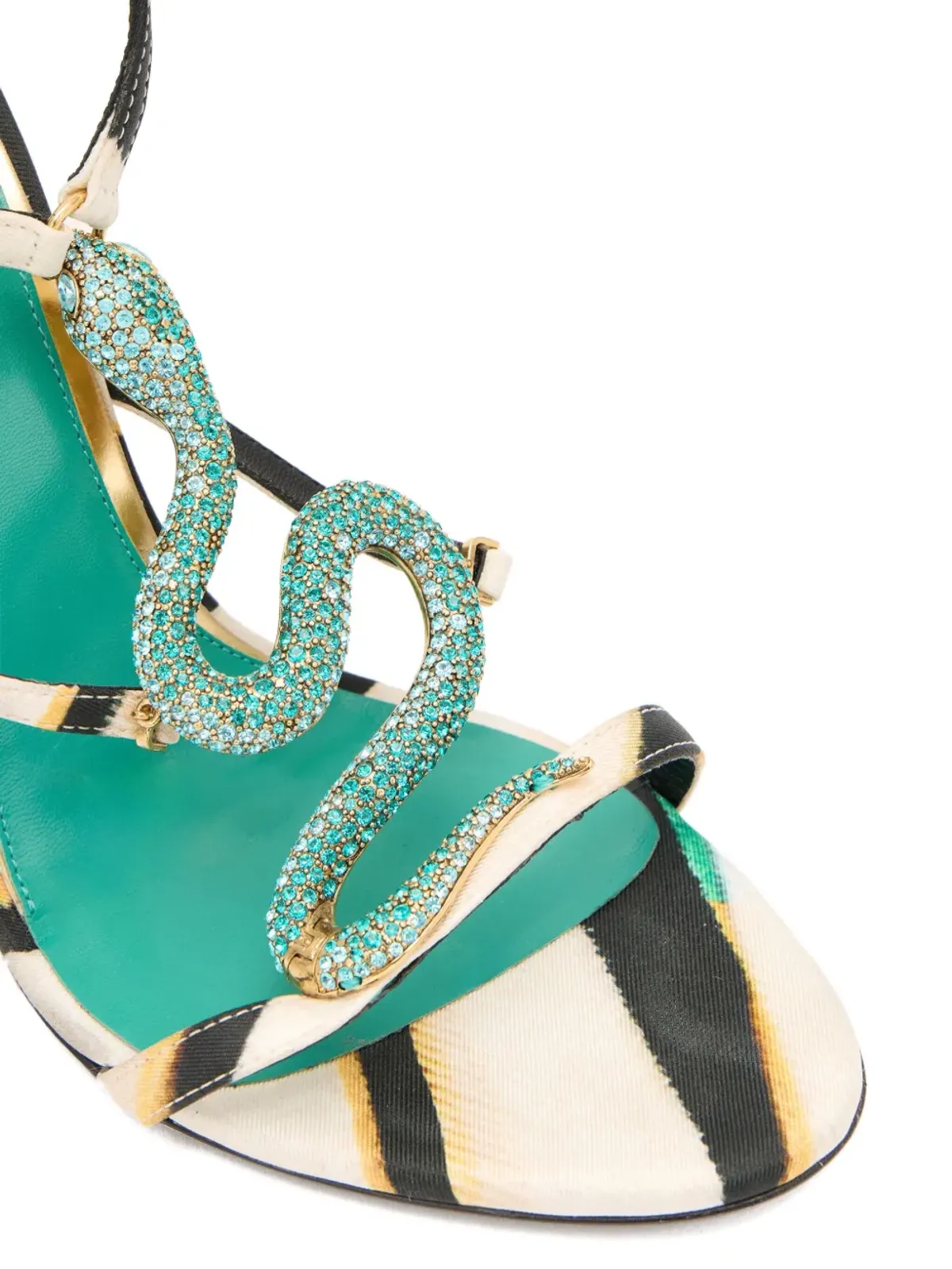 Roberto Cavalli Ray Of Sea ストラップ付きヒールサンダル - 画像4