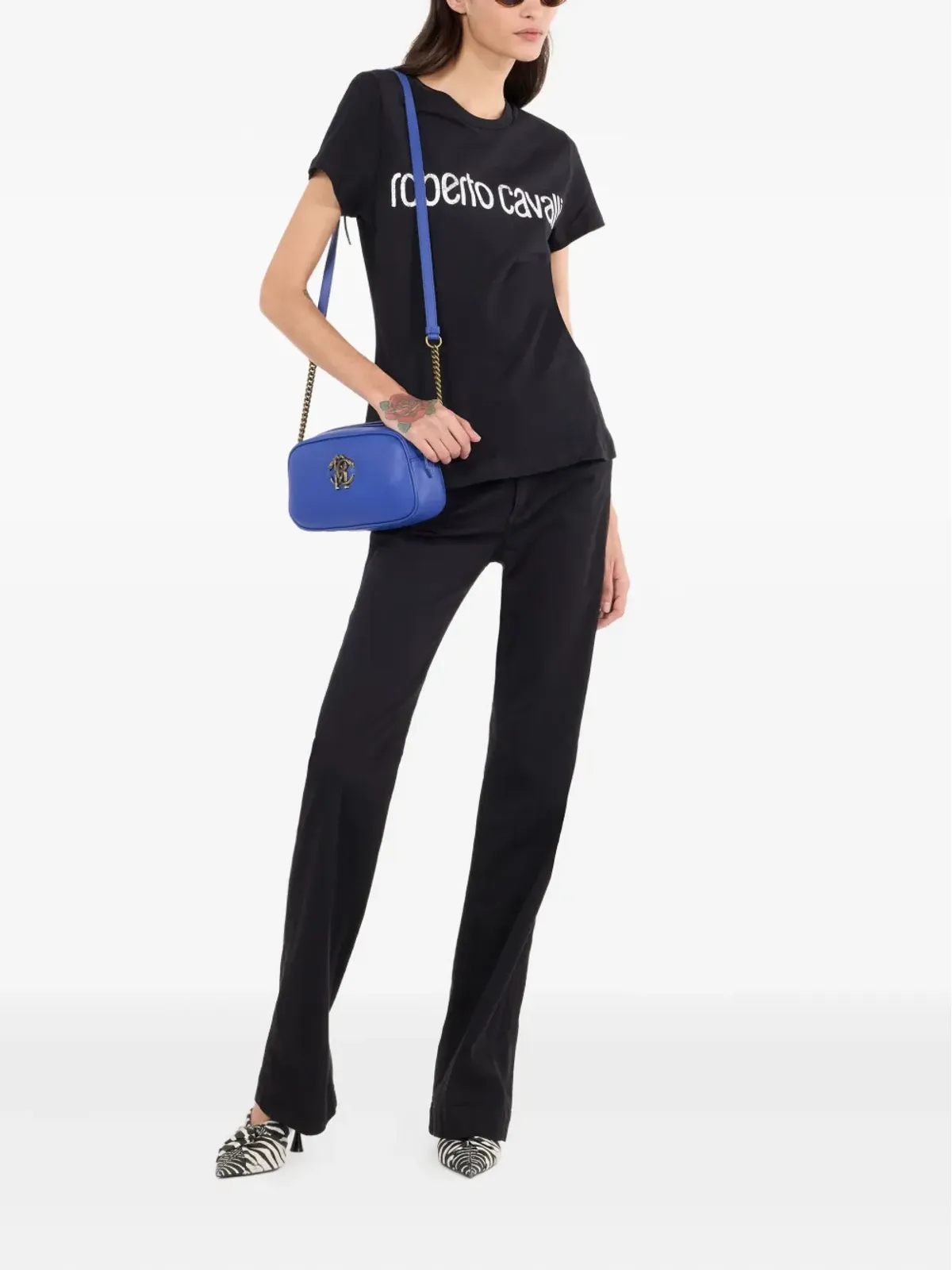 Roberto Cavalli モノグラム蛇柄ジーンズ - 画像2