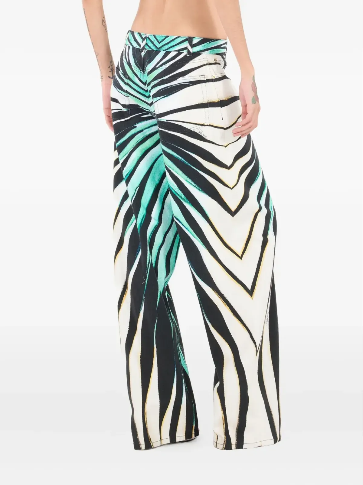 Roberto Cavalli Ray of Seaプリントパンツ - 画像4
