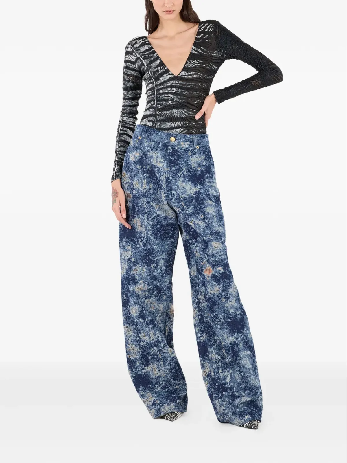 Roberto Cavalli loose-fit jeans - Blue - 画像2