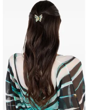 Roberto Cavalli 蝶モチーフ ヘアクリップ - ブルー - サムネイル5