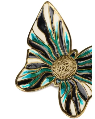 Roberto Cavalli 蝶モチーフ ヘアクリップ - ブルー - サムネイル3