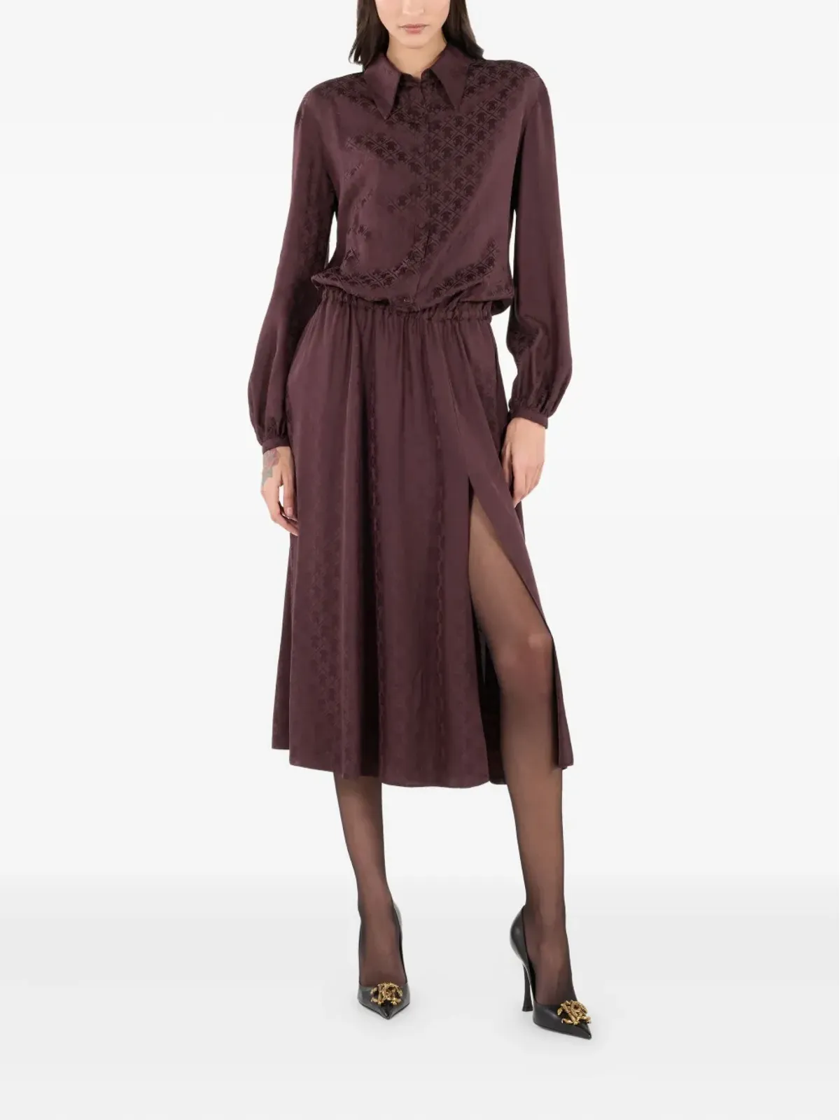 Roberto Cavalli シルクシャツドレス - 画像2