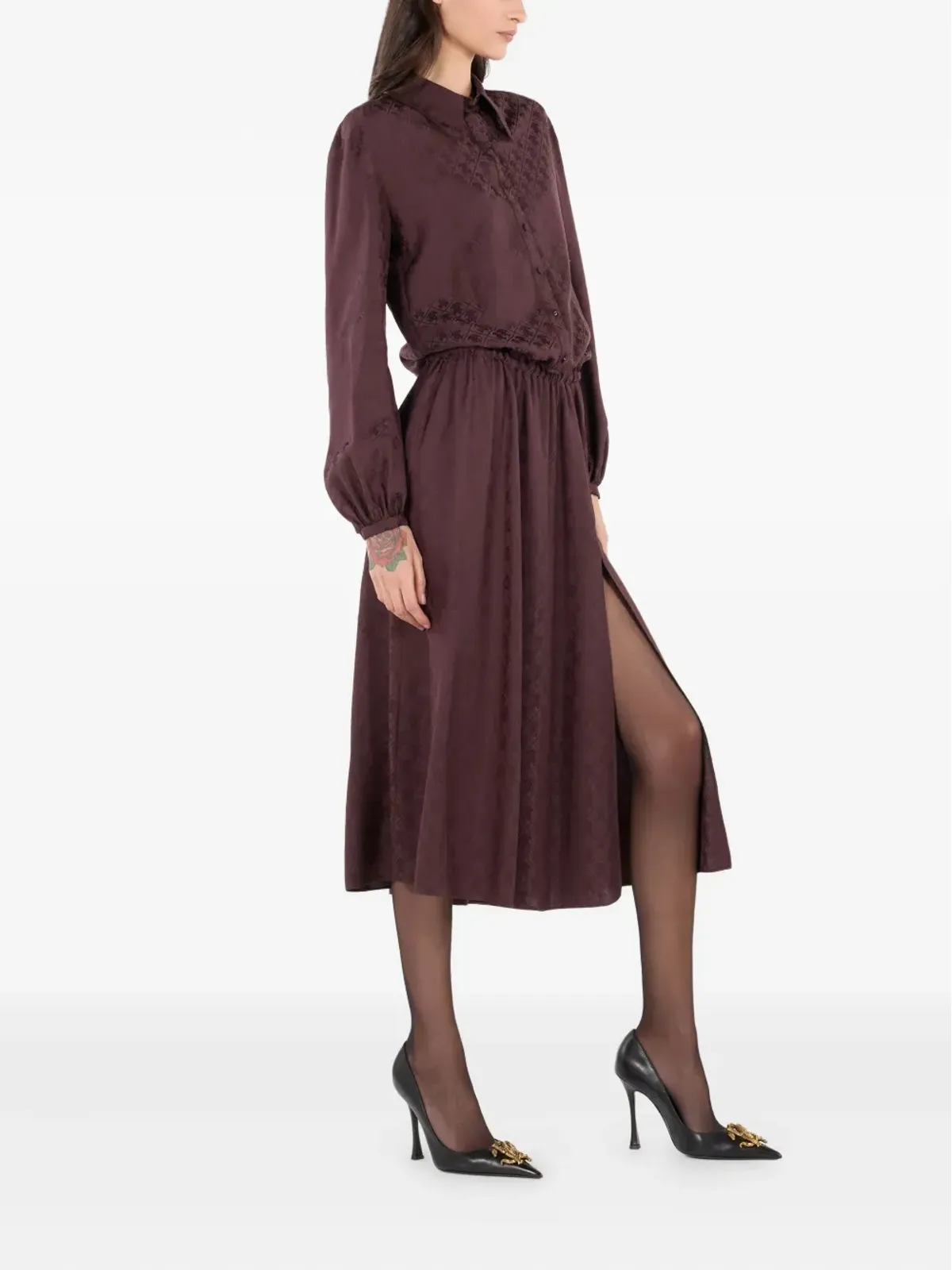 Roberto Cavalli シルクシャツドレス - 画像3