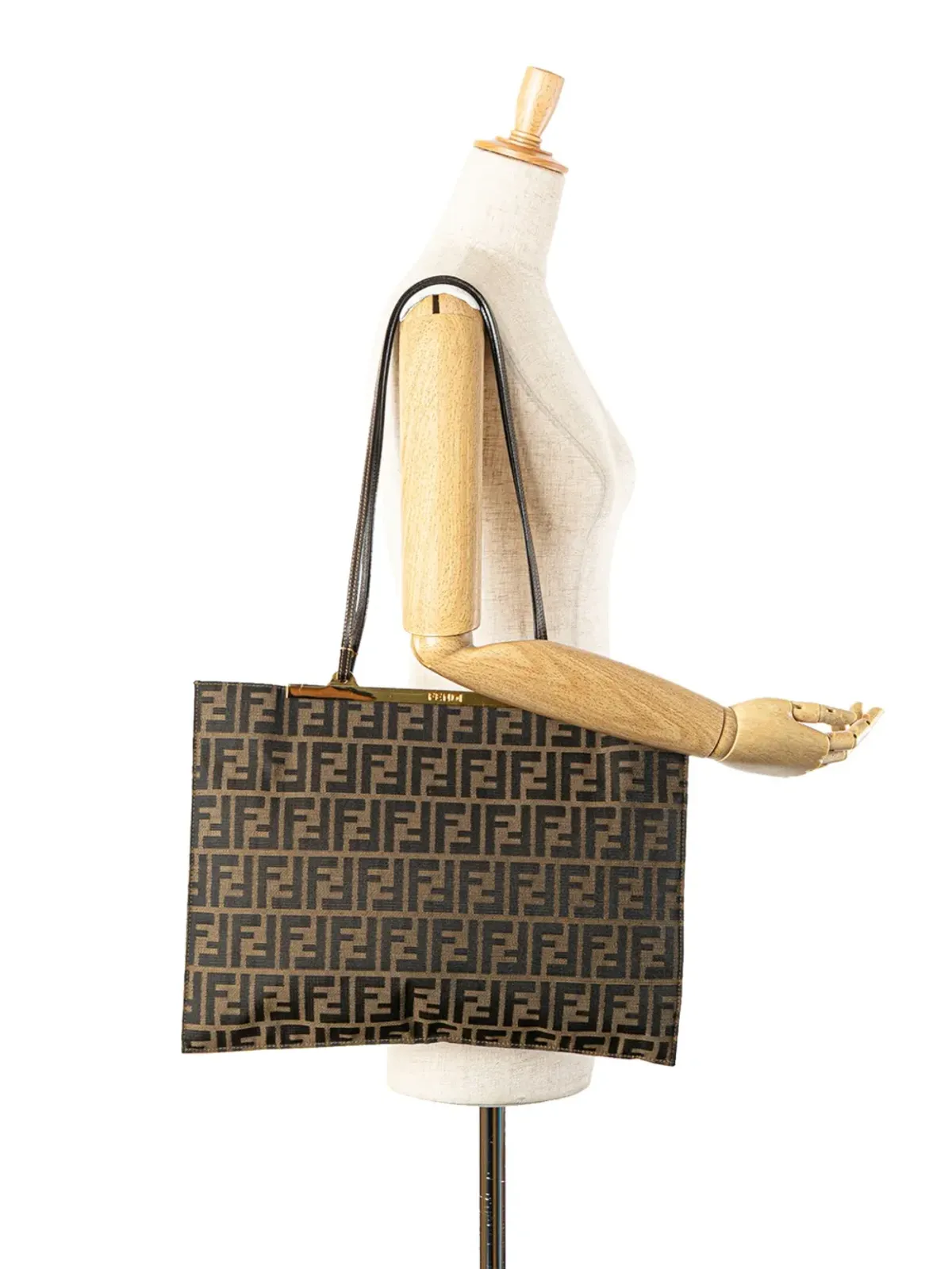 Fendi Pre-Owned 20世紀 Zucca キャンバス トートバッグ - ブラウン - 画像2