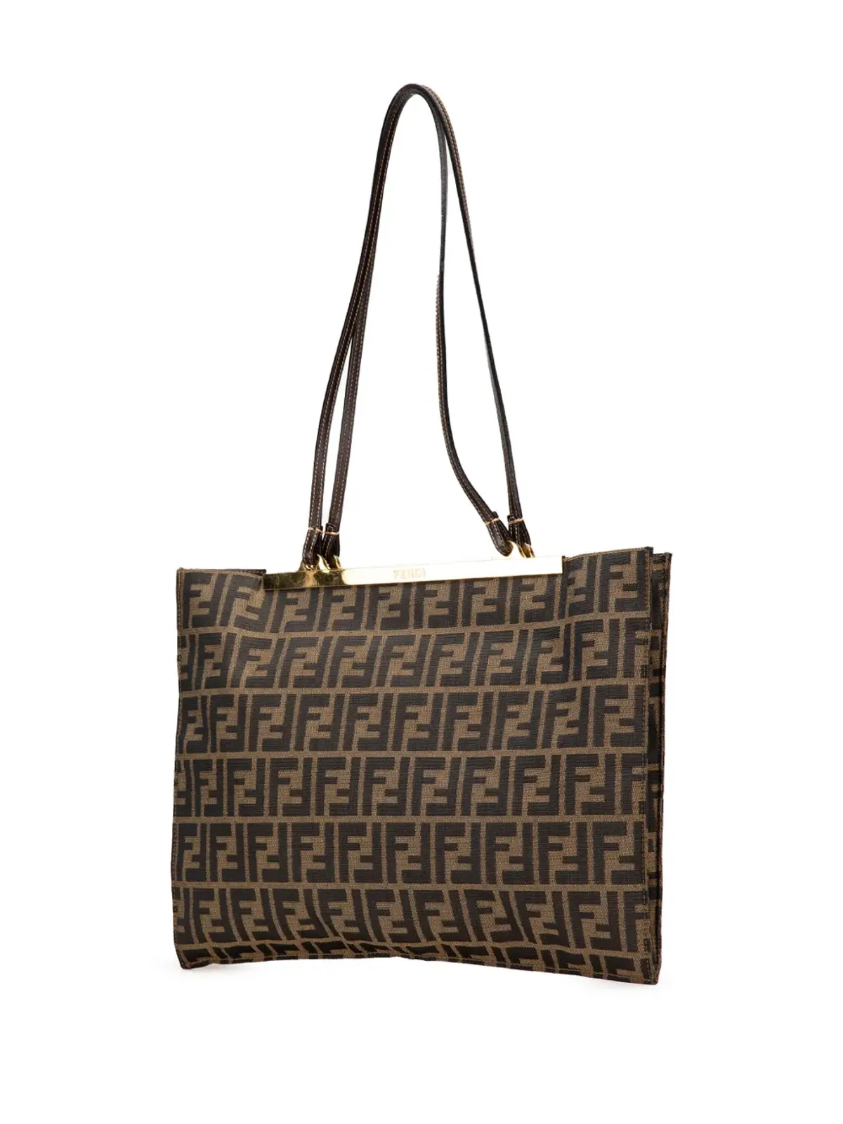 Fendi Pre-Owned 20世紀 Zucca キャンバス トートバッグ - ブラウン - 画像3