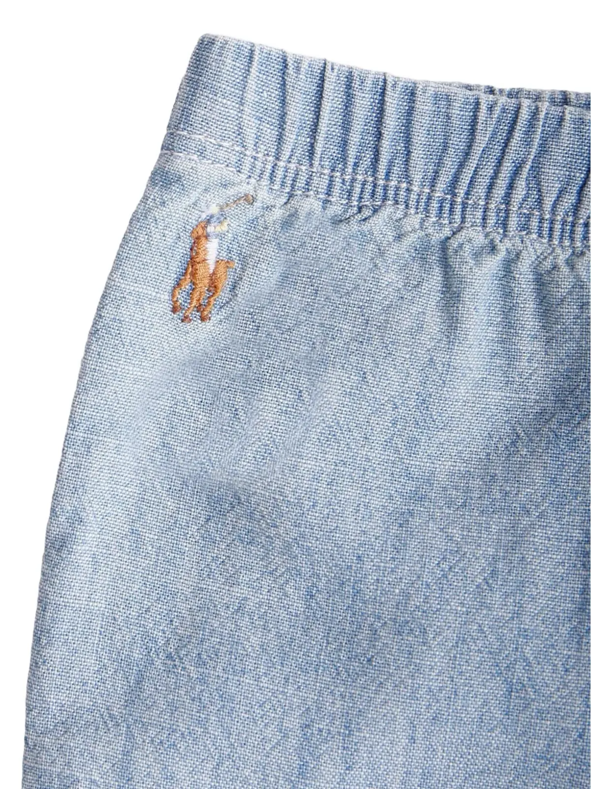 POLO RALPH LAUREN KIDS コットン チャンブレイ トラウザーズ - 画像3