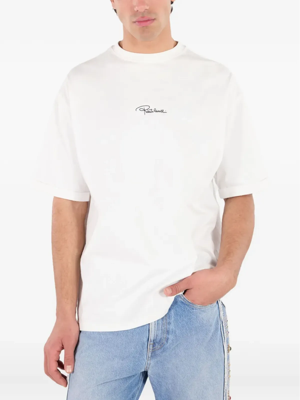 Roberto Cavalli ロゴモチーフ Tシャツ - 画像3