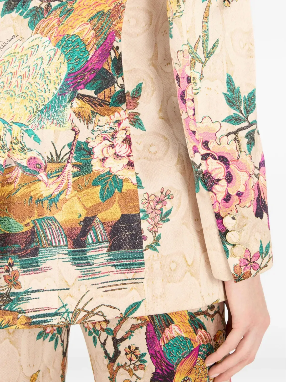 Roberto Cavalli 花柄プリントジャケット - 画像5