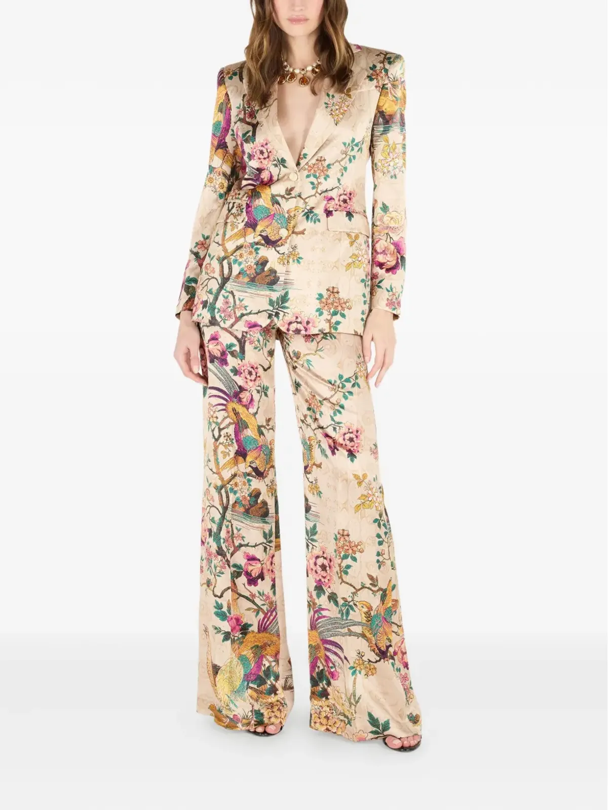 Roberto Cavalli 花柄プリントジャケット - 画像2