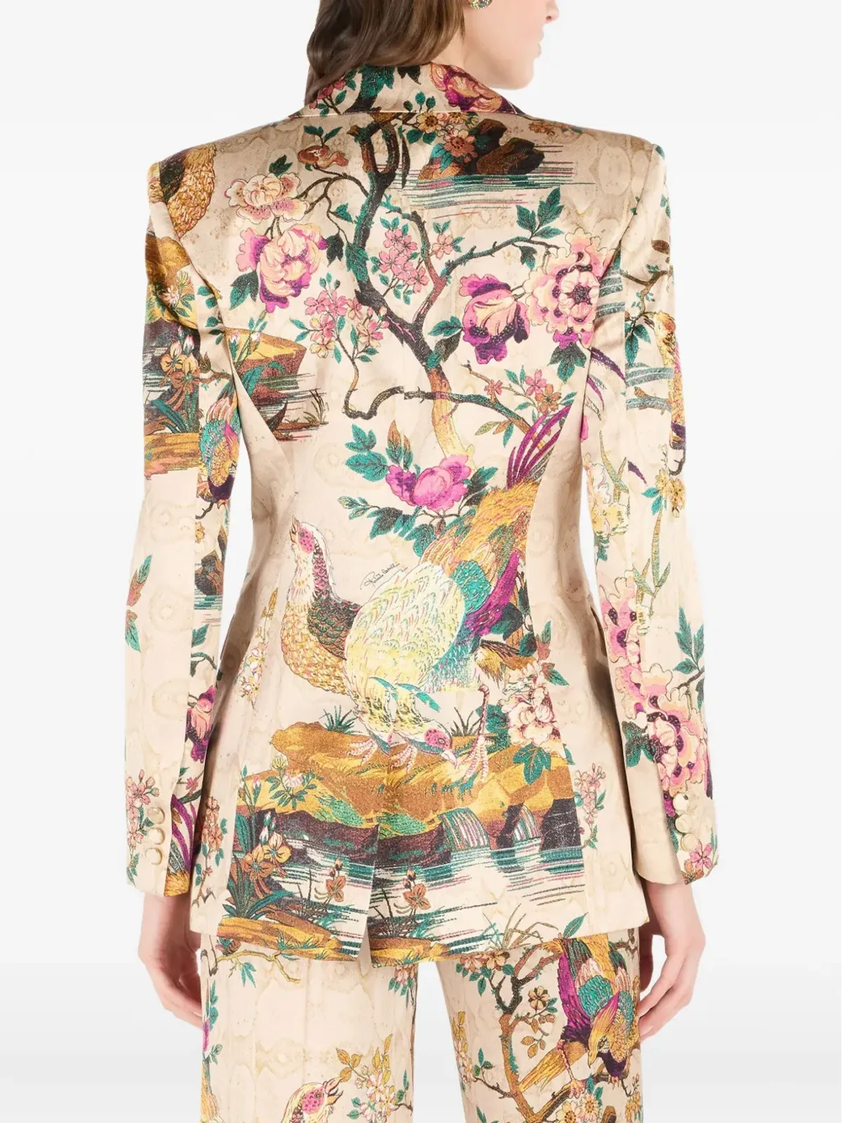 Roberto Cavalli 花柄プリントジャケット - 画像4