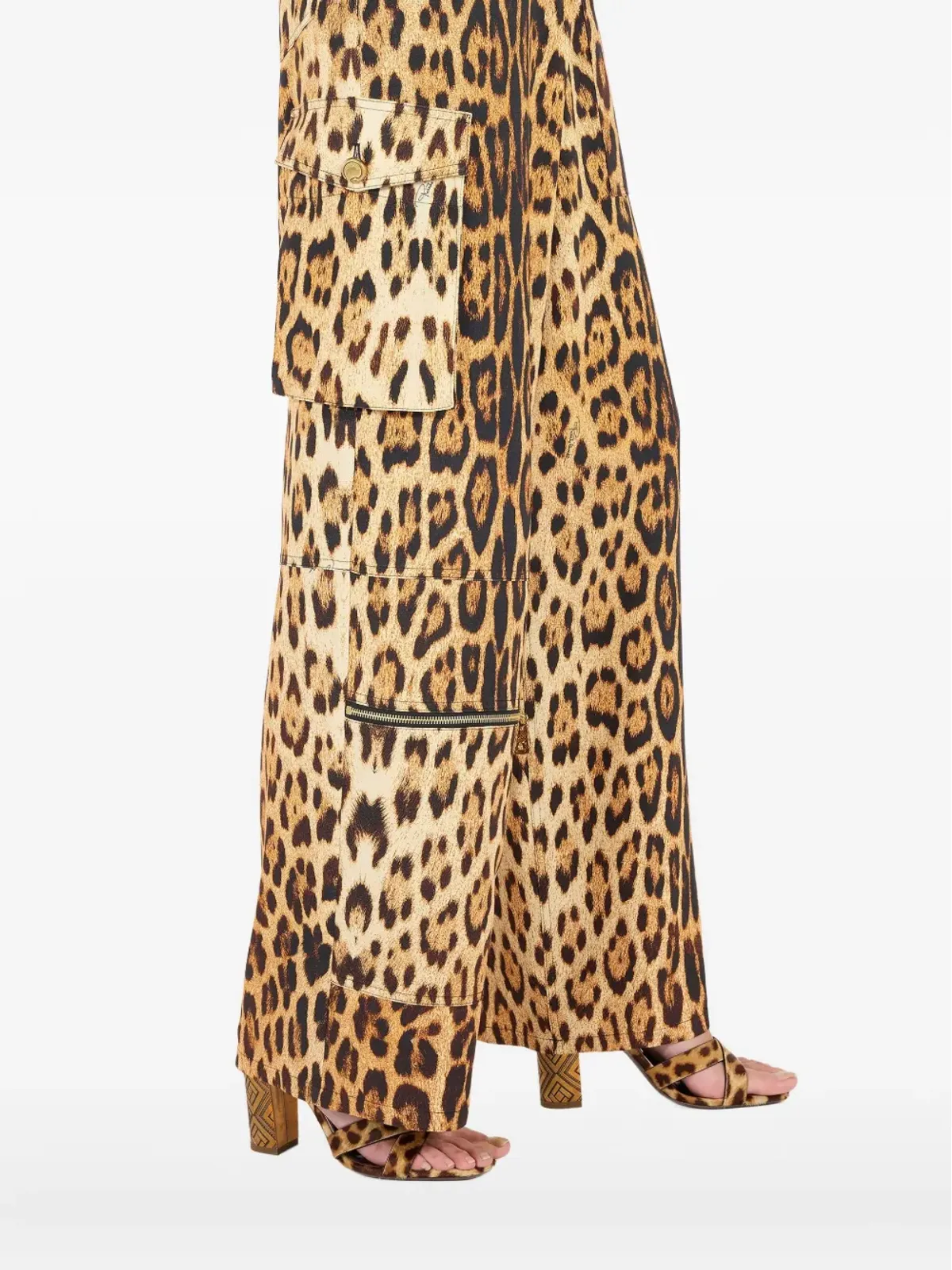 Roberto Cavalli ジャガー柄カーゴパンツ - 画像5