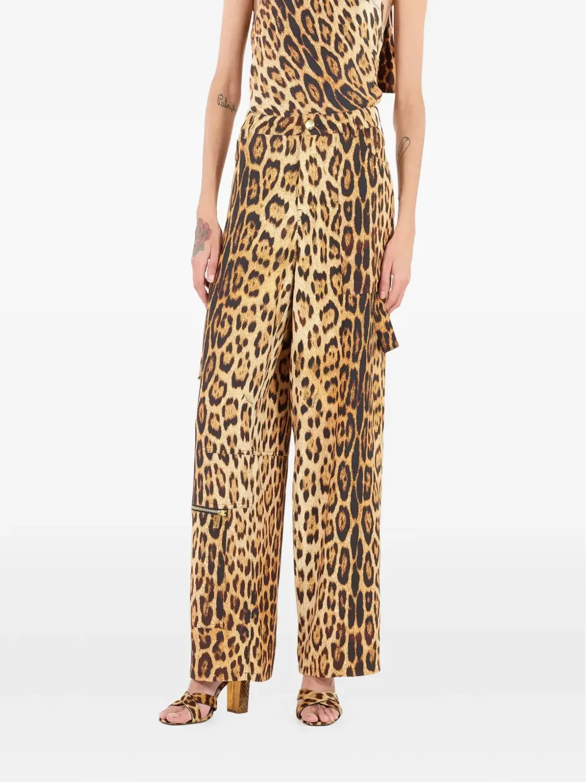 Roberto Cavalli ジャガー柄カーゴパンツ - 画像3