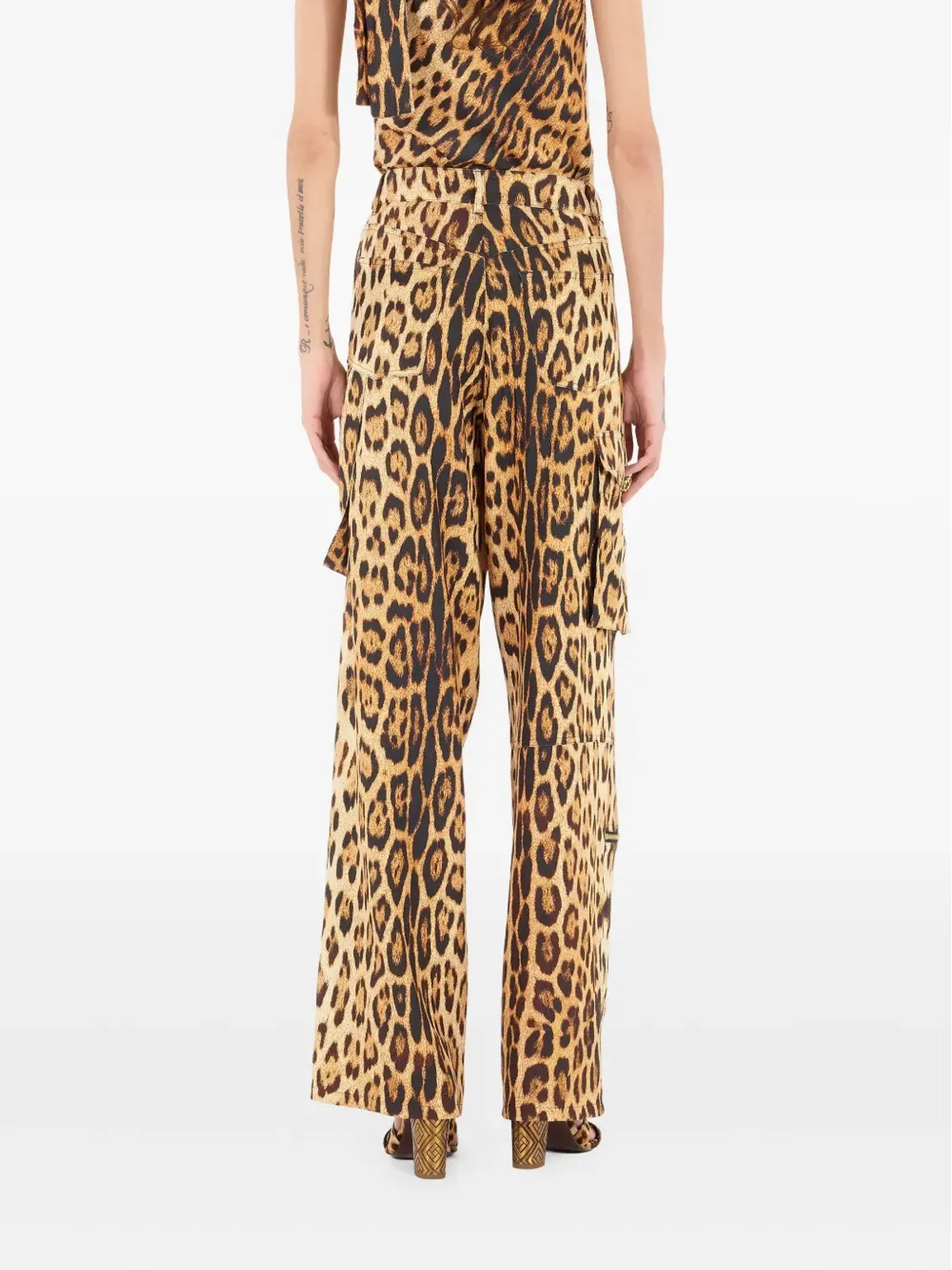 Roberto Cavalli ジャガー柄カーゴパンツ - 画像4