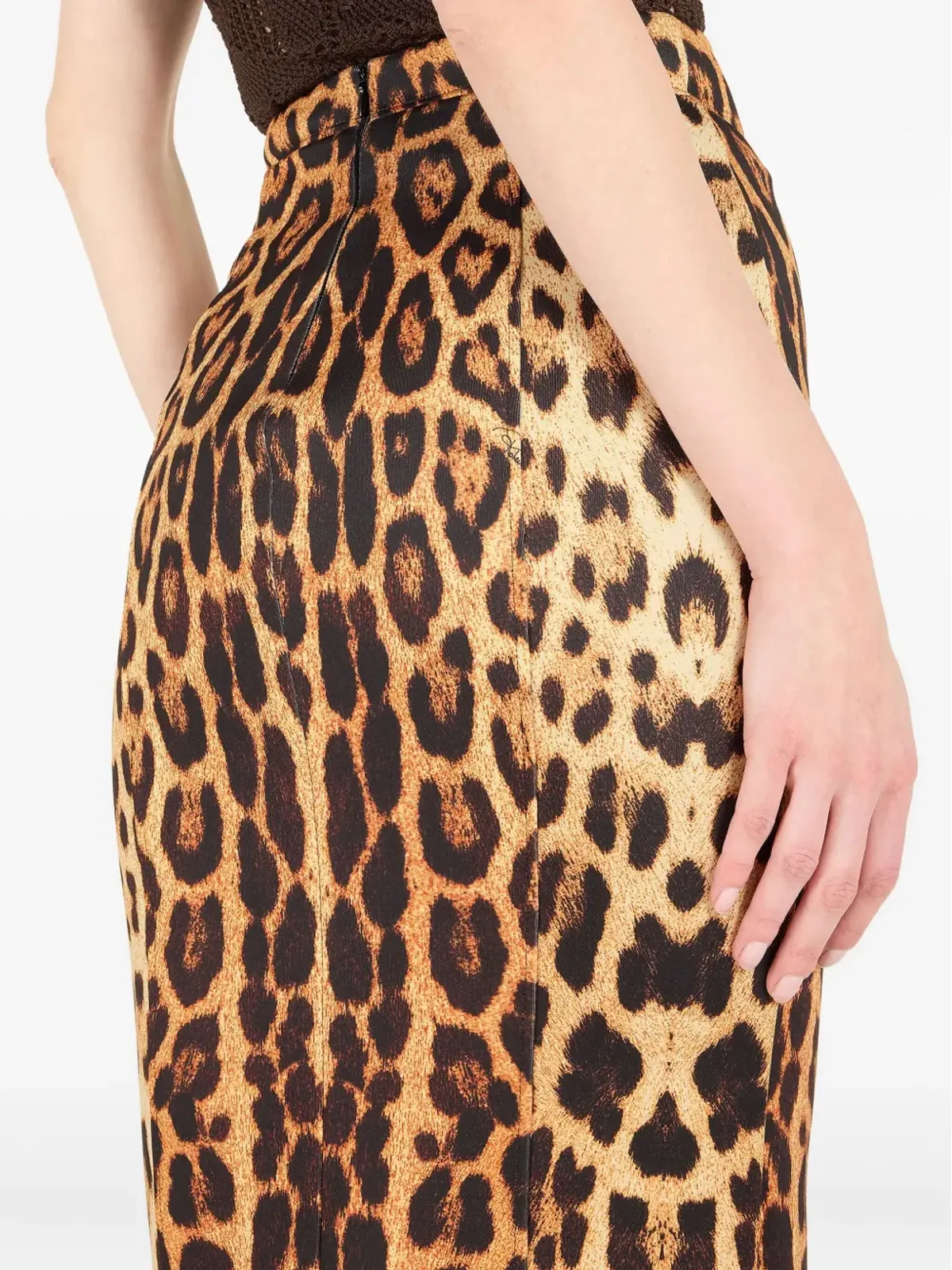 Roberto Cavalli ジャガー柄ペンシルスカート - 画像5