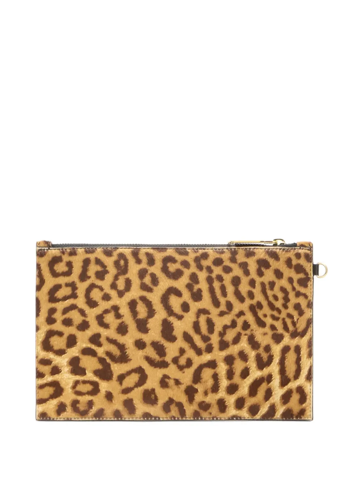 Roberto Cavalli レオパード柄ジップトップクラッチバッグ - 画像4