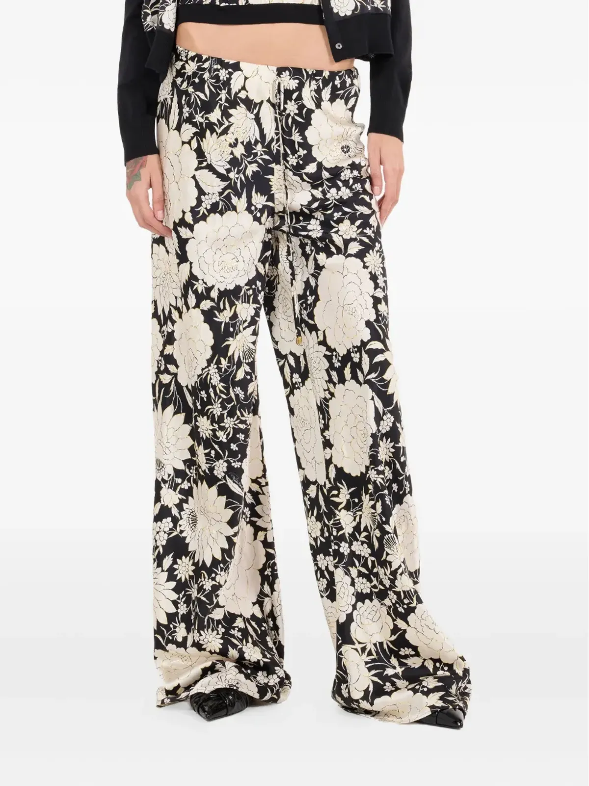 Roberto Cavalli 花柄プリントパンツ - 画像3