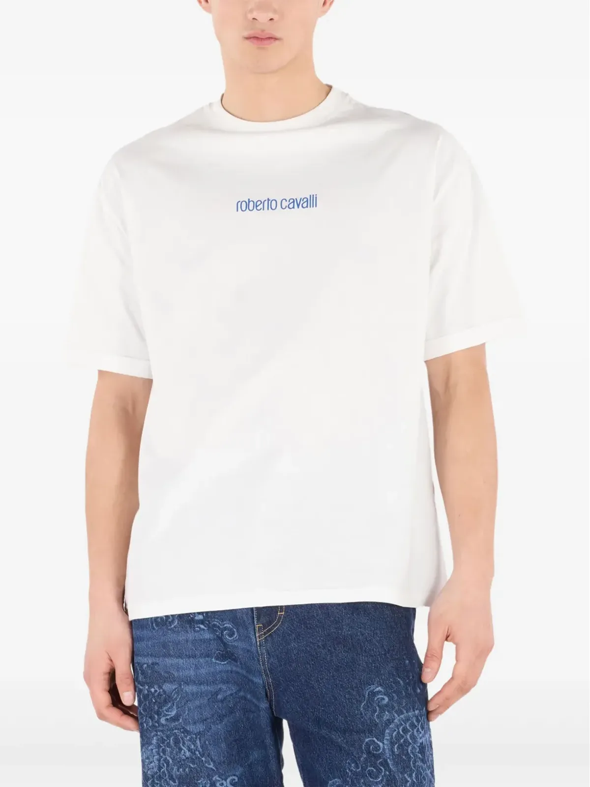 Roberto Cavalli ロゴプリントTシャツ - 画像3