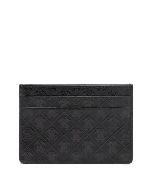 Roberto Cavalli Mirror Snake Monogram-embossed cardholder - Black - サムネイル2