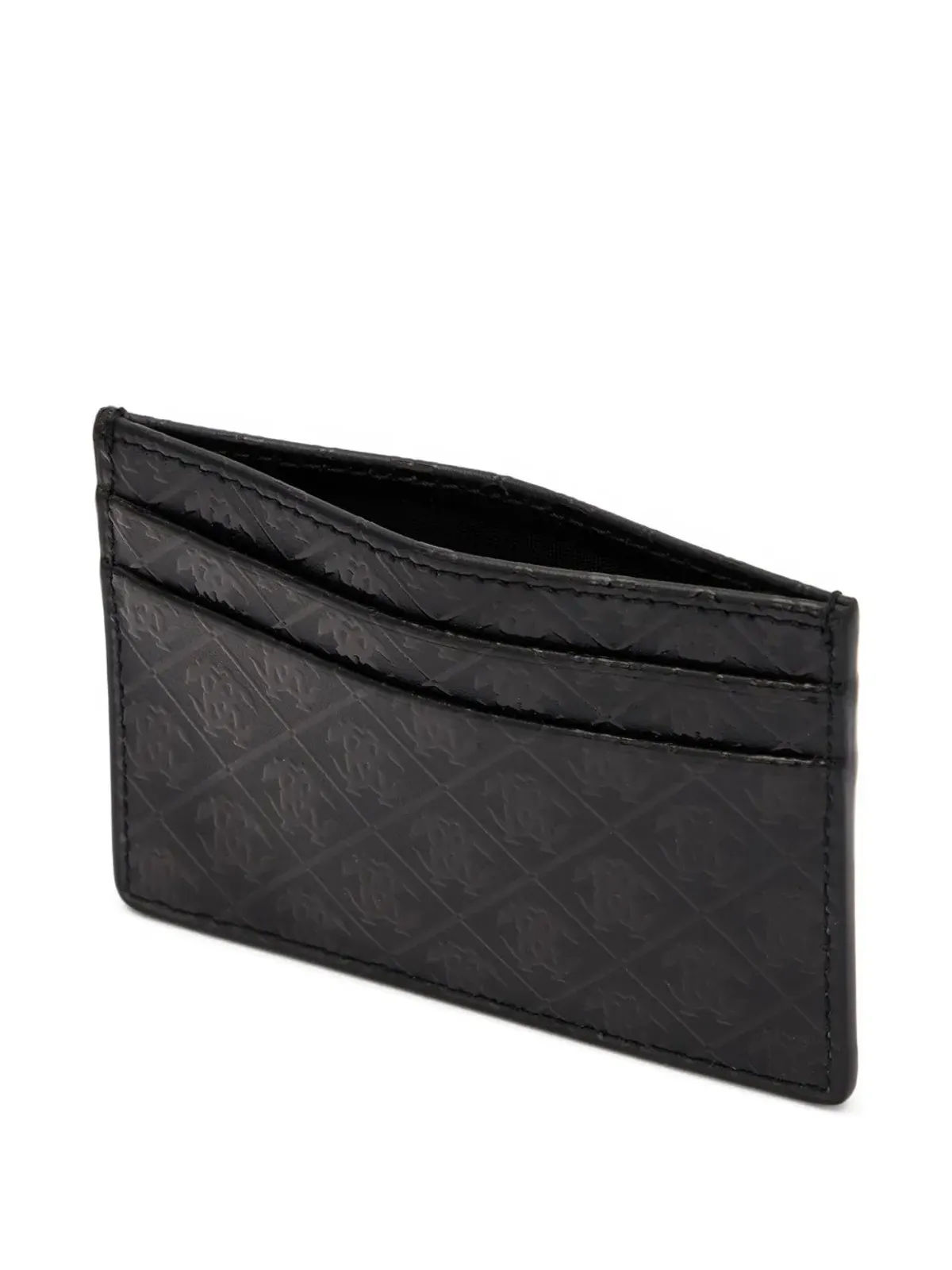 Roberto Cavalli Mirror Snake Monogram-embossed cardholder - Black - 画像3