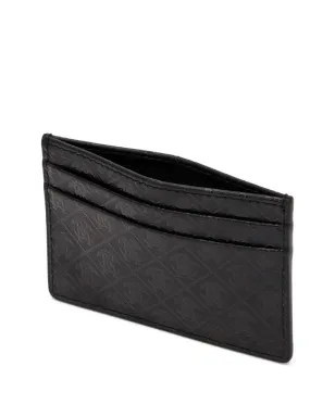 Roberto Cavalli Mirror Snake Monogram-embossed cardholder - Black - サムネイル3