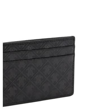 Roberto Cavalli Mirror Snake Monogram-embossed cardholder - Black - サムネイル4