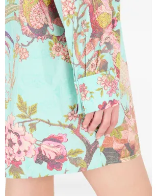 Roberto Cavalli ナチュラルモチーフ シャツミニドレス - サムネイル5