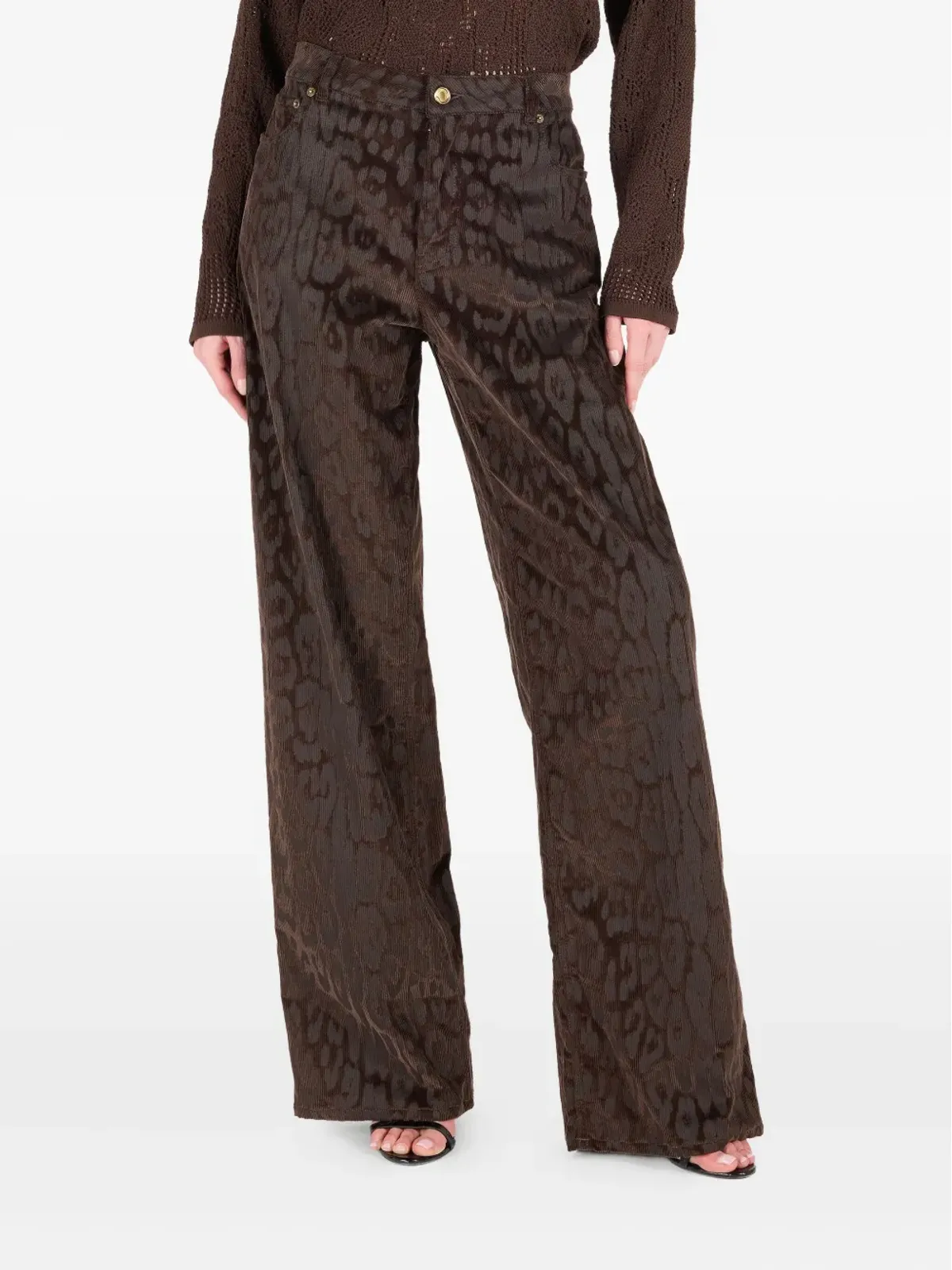 Roberto Cavalli ジャガー柄コーデュロイパンツ - 画像3