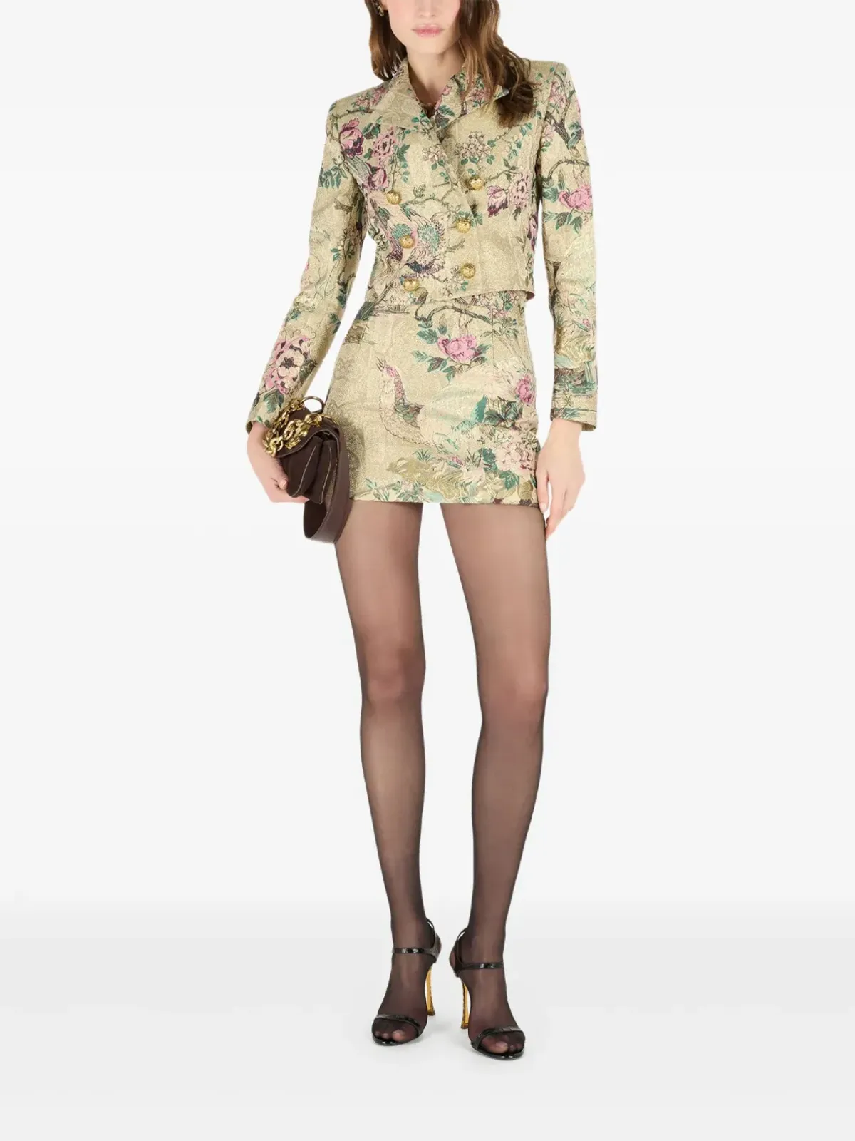 Roberto Cavalli 花柄ミニスカート - 画像2