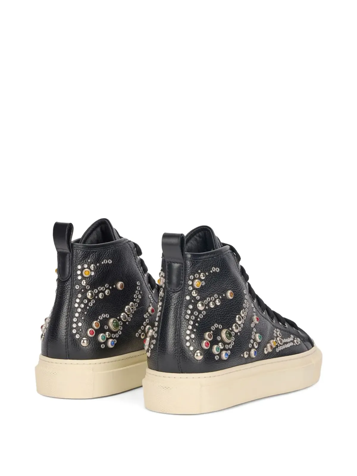 Roberto Cavalli スタッズ付きハイカットスニーカー - 画像2
