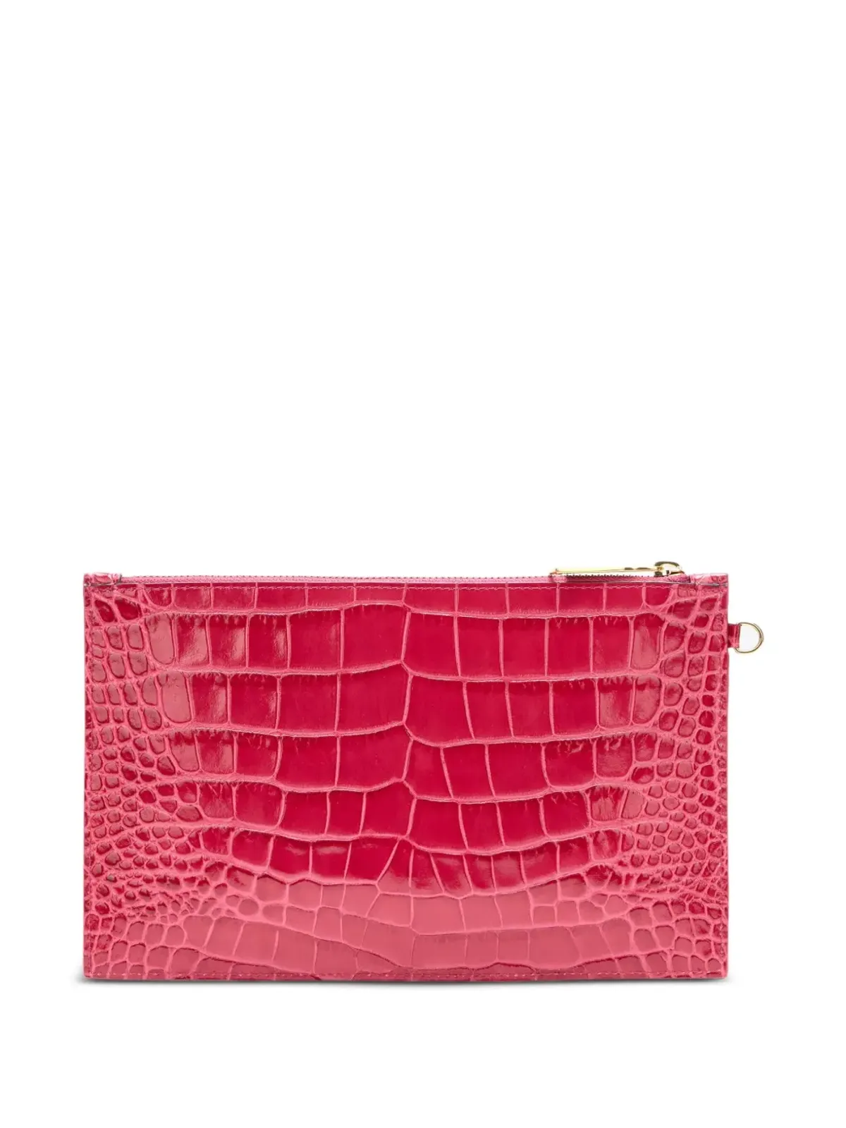 Roberto Cavalli ロゴプレート クロコダイルエフェクト クラッチ - 画像3