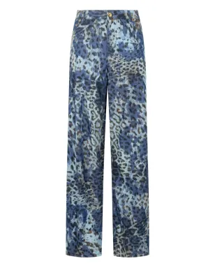 Roberto Cavalli ジャガー柄ジーンズ - サムネイル1