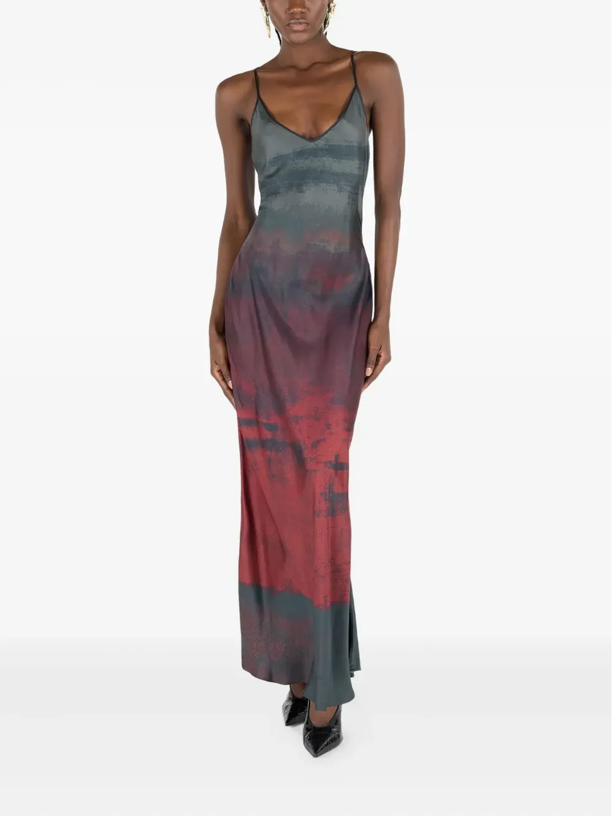 Roberto Cavalli スパゲッティストラップドレス - 画像2